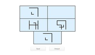 FEAST 1 Matching Figure Test: compare shapes and identify the matching figure under time pressure