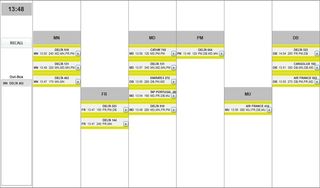 FEAST 2 Strip Display Management Test: monitor and manage aircraft information on a simplified display