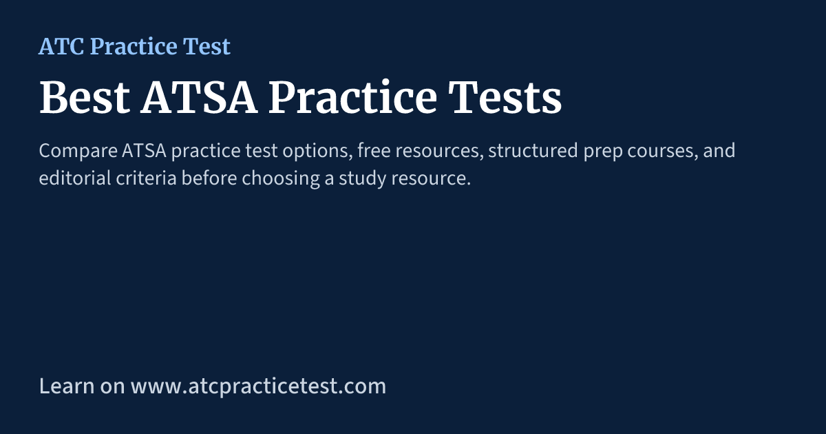 Best ATSA Practice Tests | ATC Practice Test